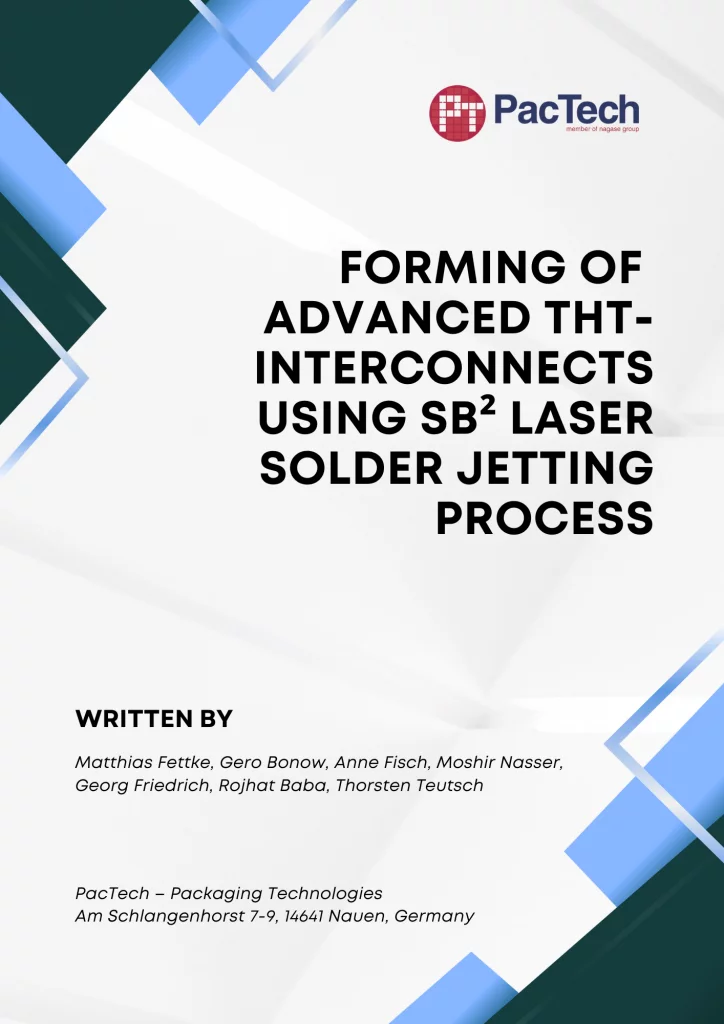 Forming of advanced THT-interconnects using SB² laser solder jetting process